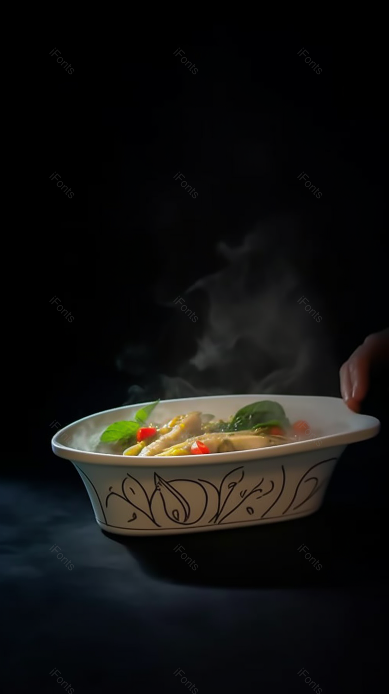 中华美食特色菜肴长江白丝鱼配菜饮食实拍图,高清,摄影图,摄影图片,图片大全,摄影图免费下载